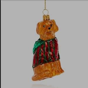 Bloomingdale's Labrador Ornament Mouth-Blown Hand-painted European Glass
